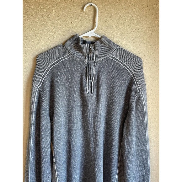 Buckle BKE Men's XL Quarter Zip Pullover Sweater Gray - Picture 3 of 4